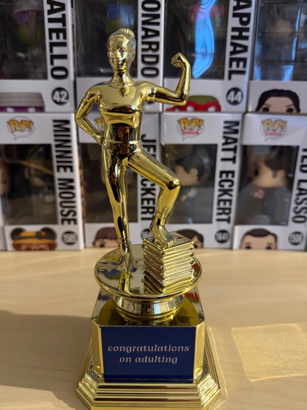 Trophy 'Congratulations on Adulting' - Plastic